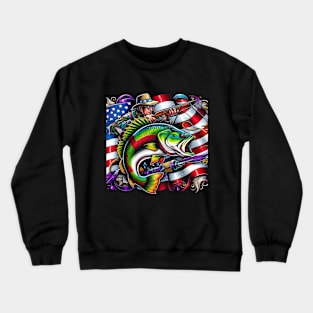 Celebrate Mardi Gras and show your love of fishing with this vibrant patriotic design Crewneck Sweatshirt